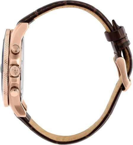 Maserati Limited Edition Men’s Watch, Chronograph, Analog, Leather Strap, Waterproof, Competition Collection - R8871600001 in Kuwait