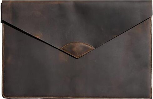 Personalized Genuine Leather MacBook Pro/Air 13 16 inch sleeve,Leather MacBook Envelope cover,Macbook air/pro case (13 inch, Chestnut) in Saudi Arabia