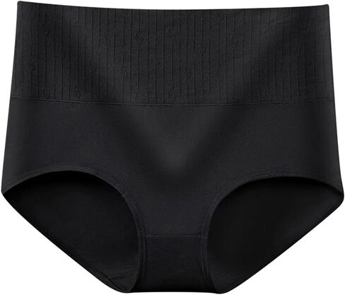 Women's Solid Color High Waist Briefs Tummy Shaping Fit Buttocks Lift Comfort Panties in Saudi Arabia