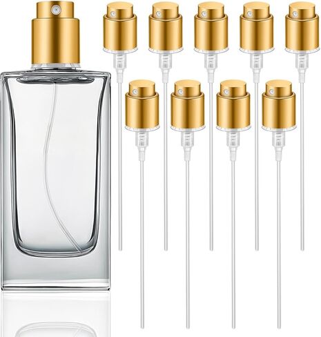أغطية زجاجات رذاذ العطور من housoutil - 10 قطع 13 مم غطاء بديل علوي للعطور بايونيت فاين ميست، فوهة زجاجة رذاذ ذهبية لإصلاح العطور والكولونيا in Kuwait