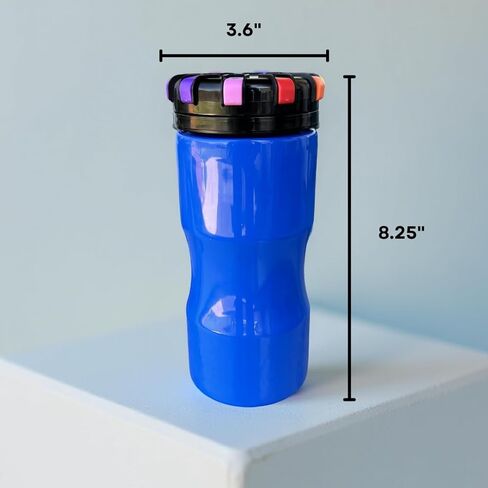 Classic - 32oz Reusable Locking Bottle Patented Anti-Drink Spiking Technology, Drink Spiking Prevention (Blue, 32 oz) in Saudi Arabia