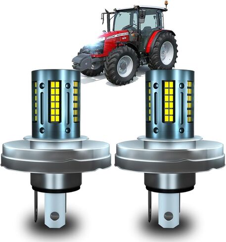 LED Bulbs for John Deere Ford Massey Ferguson Tractor Headlights,P45T White led bulb 300% Super Brighter Chips LED Bulb for Motorcycle Light,6000K.2PCS in Kuwait
