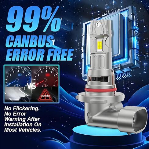 Fit For Volvo VNL VNM (2004-2015) Headlights High Low Beam and Fog Light bulbs Combo kit, 1:1 Real Size, 6500K Cool White, 30000LM 800% Brightnes Bulbs, with Fan, Plug n Play, pack of 6 in Kuwait