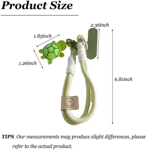 Turtle Keychain Wristlet Cute Durable Car Keychain Purse Bag Charms Phone Accessories Gift for Women in Saudi Arabia