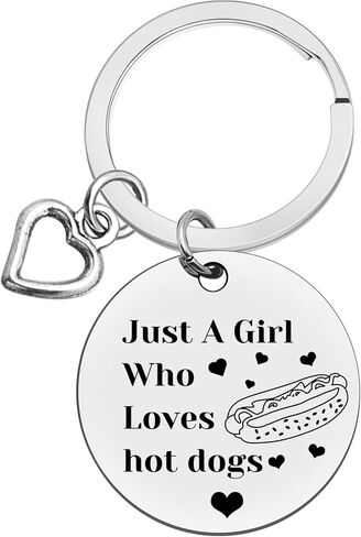 Xiahuyu Hot Dog Gifts for Women Girls Hot Dogs Keychain Hot Dog Lover Gift Food Lover Gift Hot Dogs Themed Gifts Christmas Birthday Present for Her Best Friend Sister Daughter Girlfriend in Saudi Arabia