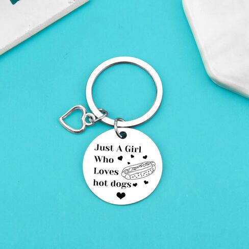 Xiahuyu Hot Dog Gifts for Women Girls Hot Dogs Keychain Hot Dog Lover Gift Food Lover Gift Hot Dogs Themed Gifts Christmas Birthday Present for Her Best Friend Sister Daughter Girlfriend in Saudi Arabia