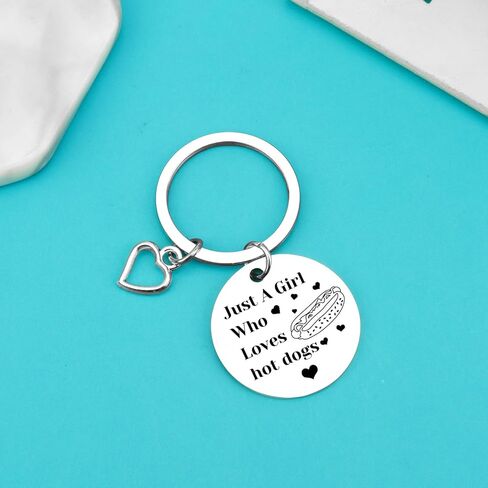 Xiahuyu Hot Dog Gifts for Women Girls Hot Dogs Keychain Hot Dog Lover Gift Food Lover Gift Hot Dogs Themed Gifts Christmas Birthday Present for Her Best Friend Sister Daughter Girlfriend in Saudi Arabia