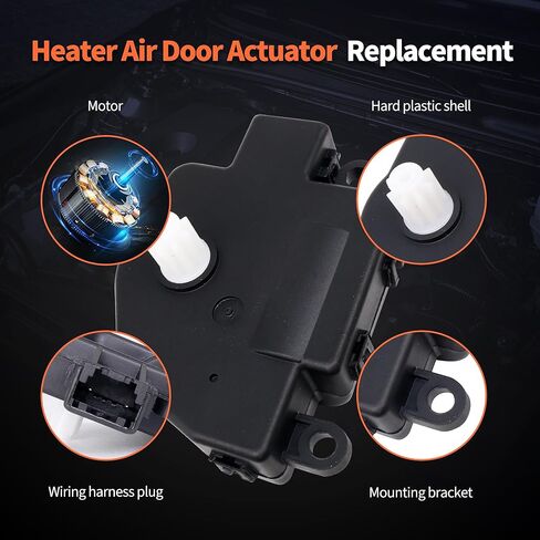 مشغل باب مزيج سخان HiSport HVAC BE8Z19E616A - متوافق مع Ford Fiesta 2011 2012 2013 2014 2015 2016 2017 2018 - استبدال 604-251 in Kuwait