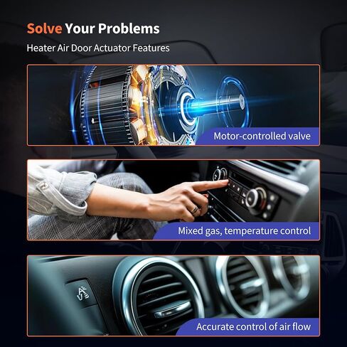 مشغل باب مزيج سخان HiSport HVAC BE8Z19E616A - متوافق مع Ford Fiesta 2011 2012 2013 2014 2015 2016 2017 2018 - استبدال 604-251 in Kuwait