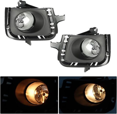 Silscvtt 2Pcs Fog Lights Assembly Replacement for 2012 2013 2014 Prius C Clear Lens W/Wiring Harness and Switch Left+Right Side in Saudi Arabia
