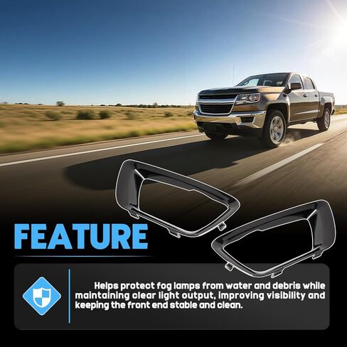 84219415 زوج إطار أمامي للمصد الأمامي مناسب لشيفي شيفروليه كولورادو 2015-2020 للمصابيح الأمامية ذات الدعم السفلي وحشو الزينة يستبدل 84219416 GM1038273 GM1039273 in Kuwait