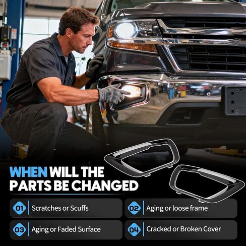 84219415 زوج إطار أمامي للمصد الأمامي مناسب لشيفي شيفروليه كولورادو 2015-2020 للمصابيح الأمامية ذات الدعم السفلي وحشو الزينة يستبدل 84219416 GM1038273 GM1039273 in Kuwait