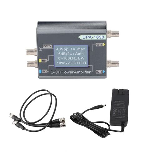 DSS Generator Power Amplifier DPA1698 Channel Wide Frequency Range 0-100KHz Ideal for Teaching Equipment, Industrial Control (US Plug) in Kuwait