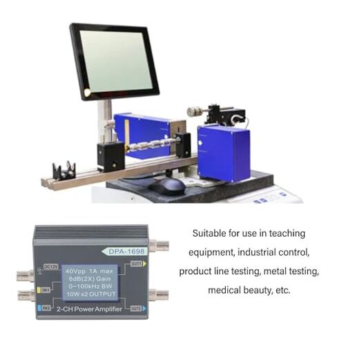 DSS Generator Power Amplifier DPA1698 Channel Wide Frequency Range 0-100KHz Ideal for Teaching Equipment, Industrial Control (US Plug) in Kuwait