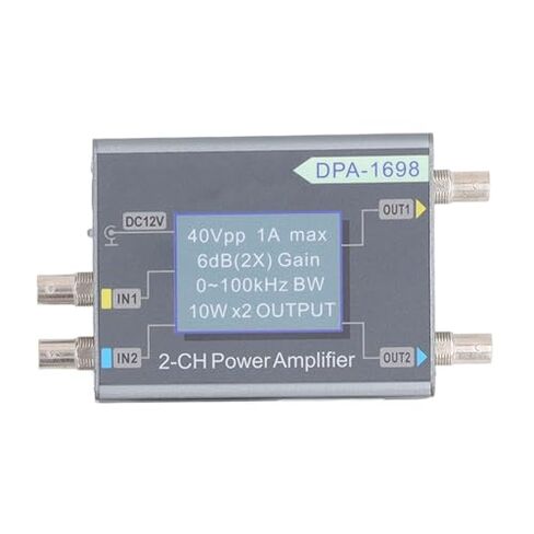 DSS Generator Power Amplifier DPA1698 Channel Wide Frequency Range 0-100KHz Ideal for Teaching Equipment, Industrial Control (US Plug) in Kuwait