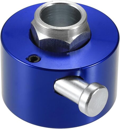 X AUTOHAUX Aluminum Alloy Steering Wheel Quick Release Disconnect 3 Holes Hub 0.27" Bore Blue in Saudi Arabia