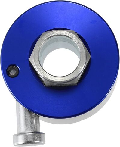 X AUTOHAUX Aluminum Alloy Steering Wheel Quick Release Disconnect 3 Holes Hub 0.27" Bore Blue in Saudi Arabia
