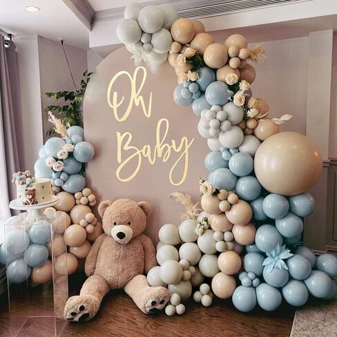 لافتة أوه بيبي، زينة خشبية للحفلات لحفلة استقبال المولود الجديد، الكشف عن الجنس، عيد الميلاد، خلفية للصور in Kuwait