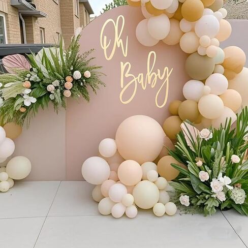 لافتة أوه بيبي، زينة خشبية للحفلات لحفلة استقبال المولود الجديد، الكشف عن الجنس، عيد الميلاد، خلفية للصور in Kuwait