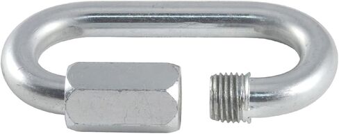 CURT 82611 Threaded Quick Link Trailer Safety Chain Hook Carabiner Clip, 1/4-Inch Diameter, 4,400 lbs Break Strength in Kuwait