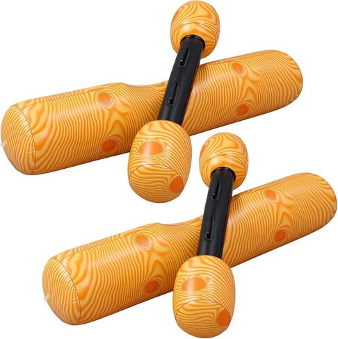 4 Pcs Pool Floats Inflatable Raft Pool Games for Teens and Adults Log Shark Alligator Pool Float Toys Funny Inflatable Floating Water Games for Beach Swimming Pool Sports Party in Kuwait