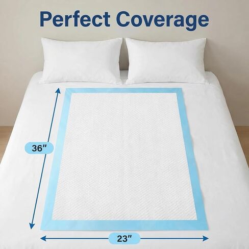 وسائد سرير للاستعمال مرة واحدة من بيرلز لعلاج سلس البول، وسادات سرير كبيرة جدًا للاستعمال مرة واحدة مع أشرطة لاصقة، وسادات سرير لسلس البول للاستعمال مرة واحدة مقاس 76.2 × 91.44 سم، وسادات داخلية للاستعمال مرة واحدة للبالغين (عبوة من 30 قطعة) in Kuwait