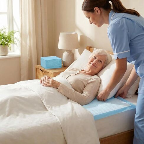 وسائد سرير للاستعمال مرة واحدة من بيرلز لعلاج سلس البول، وسادات سرير كبيرة جدًا للاستعمال مرة واحدة مع أشرطة لاصقة، وسادات سرير لسلس البول للاستعمال مرة واحدة مقاس 76.2 × 91.44 سم، وسادات داخلية للاستعمال مرة واحدة للبالغين (عبوة من 30 قطعة) in Kuwait