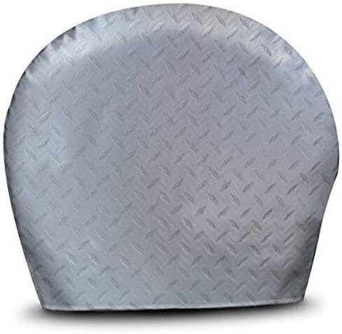 ADCO Diamond Plate Silver Tyre Gards, 33" to 35" Diamond Plated Silver (33"-35") in Kuwait