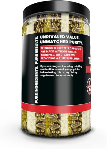 Pure Original Ingredients Tribulus Terrestris, No Magnesium Or Rice Fillers, Always Pure, Lab Verified (730 Capsules) in Kuwait