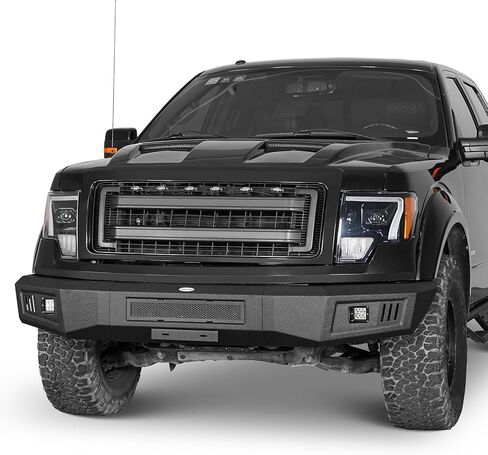 Hooke Road Guardian F150 Front Bumper for Ford F-150 2009 2010 2011 2012 2013 2014 (Exclude Raptor), Full Width Steel Offroad Bumper w/License Plate Mount in Saudi Arabia