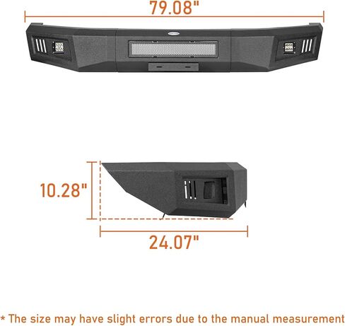 Hooke Road Guardian F150 Front Bumper for Ford F-150 2009 2010 2011 2012 2013 2014 (Exclude Raptor), Full Width Steel Offroad Bumper w/License Plate Mount in Saudi Arabia