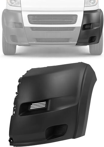 KUAFU Front Left Bumper End Cap Compatible with 2019-2022 Ram Promaster 1500 2500 3500 Replacement for CH1016108 1ZT92JXWAA 1ZT96JXWAA Plastic(PP) Textured Black in Saudi Arabia