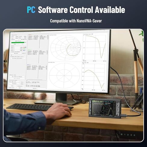 2024 Upgraded SeeSii NanoVNA-F 10KHz -1.5GHz Vector Network Analyzer, DeepVNA 4.3 inch Large Screen SWR HF/VHF/UHF Antenna Analyzer in Kuwait