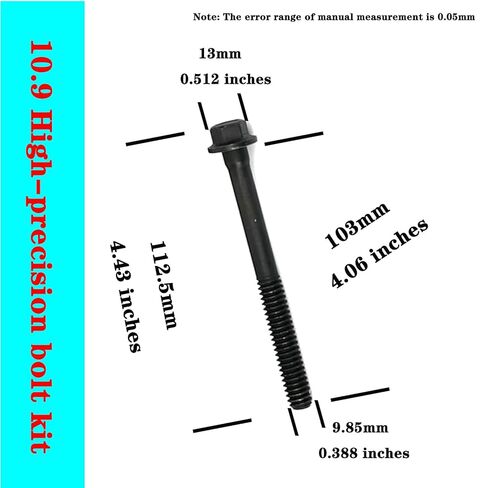 LS Engine Main Bolt and Stud Kit, Grade 10.9 High-Hardness, Compatible with LS1 LS2 LS3 LQ4 LM7 LC9 LR4 L96 L76, 4.8L 5.3L 5.7L 6.0L 6.2L, 1997-2013 in Kuwait