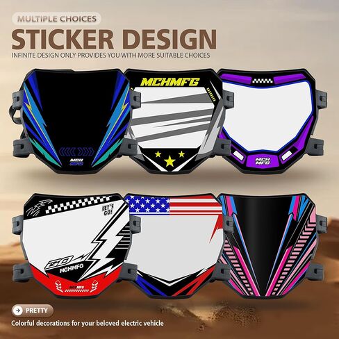 Front Number Plate for Electric Bike - License Plate Frames Compatible with Q20 Super 73 (No Sticker) in Saudi Arabia