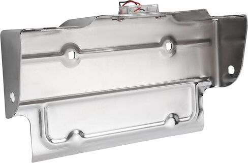 Rear License Plate Bracket with Lamp Compatible with 1967-1995 Chevy Chevrolet Blazer GMC Jimmy Suburban Van Pickup Replace for GMK414388567 License Holder Pocket Mounting Frame Silvery in Kuwait