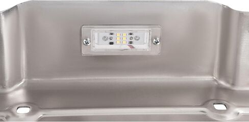 Rear License Plate Bracket with Lamp Compatible with 1967-1995 Chevy Chevrolet Blazer GMC Jimmy Suburban Van Pickup Replace for GMK414388567 License Holder Pocket Mounting Frame Silvery in Kuwait