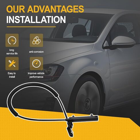 كابل تحرير قفل مزلاج غطاء المحرك متوافق مع رقم الجزء 2015-2018 Golf Sportwagen GTI 5G1823531C in Saudi Arabia