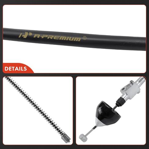 A-Premium Parking Brake Cable Assembly Compatible with Toyota and Lexus Models - Highlander 2004-2007, RX330 2004-2006, RX350 2007-2008 - Rear Passenger Side, Replace# 4642048171 in Saudi Arabia