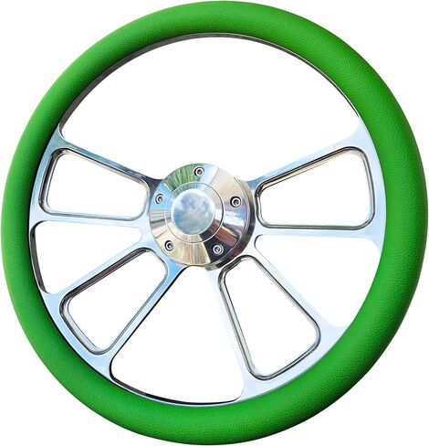 14 in Forever Sharp Billet Octane Steering Wheel Grey Vinyl Wrap & Horn in Kuwait