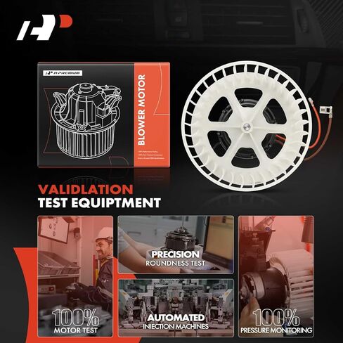 محرك سخان منفاخ A-Premium HVAC مع قفص مروحة متوافق مع مركبات Saab - 9-3 1999 2000 2001 2002 2003 - الجانب الأمامي in Saudi Arabia