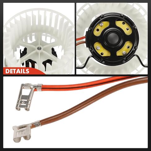 محرك سخان منفاخ A-Premium HVAC مع قفص مروحة متوافق مع مركبات Saab - 9-3 1999 2000 2001 2002 2003 - الجانب الأمامي in Saudi Arabia