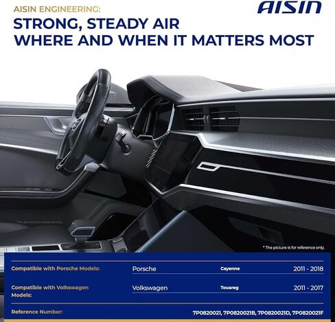 AISIN BLMVG-00318 HVAC Blower Motor with Wheel Assembly - Compatible with Volkswagen Touareg 2011-2017, Porsche Cayenne 2011-2018 in Saudi Arabia