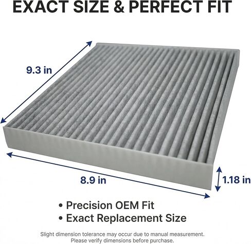 AC85111 Cabin Air Filter 1 Pack with Activated Carbon, Replacement for CF10134 CP134, Car AC Cabin Filter Compatible with Honda Accord Civic CR-V Pilot Odyssey & Acura MDX RDX TLX ILX in Saudi Arabia