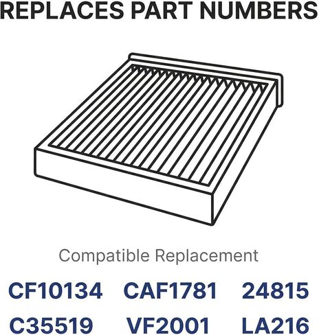 AC85111 Cabin Air Filter 1 Pack with Activated Carbon, Replacement for CF10134 CP134, Car AC Cabin Filter Compatible with Honda Accord Civic CR-V Pilot Odyssey & Acura MDX RDX TLX ILX in Saudi Arabia