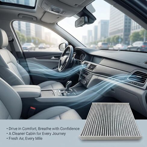 AC85111 Cabin Air Filter 1 Pack with Activated Carbon, Replacement for CF10134 CP134, Car AC Cabin Filter Compatible with Honda Accord Civic CR-V Pilot Odyssey & Acura MDX RDX TLX ILX in Saudi Arabia