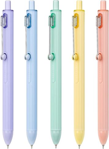 Ddaowanx Gel Pens,5Pcs Fine Point Smooth Writing Pens,0.5mm Black Ink for Journaling,Writing,Note Taking,Office School Supplies,Aesthetic Desk Accessories for Women in Kuwait