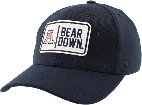 ZHATS Men's Standard NCAA Officially Licensed Fitted Hat ZH Patch Defer Team Color, Large in Saudi Arabia