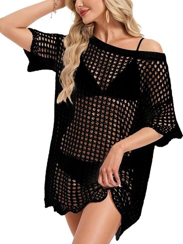Crochet Cover Up for Women Beach Bathing Suit Coverups for Swimsuit Vacation Resort Wear in Kuwait