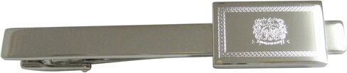 Kiola Designs Silver Toned Etched West Virginia State Flag Pendant Square Tie Clip in Saudi Arabia